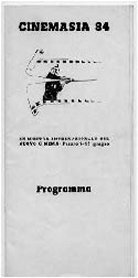 Pamphlet della XX Mostra Internazionale del Nuovo Cinema di Pesaro